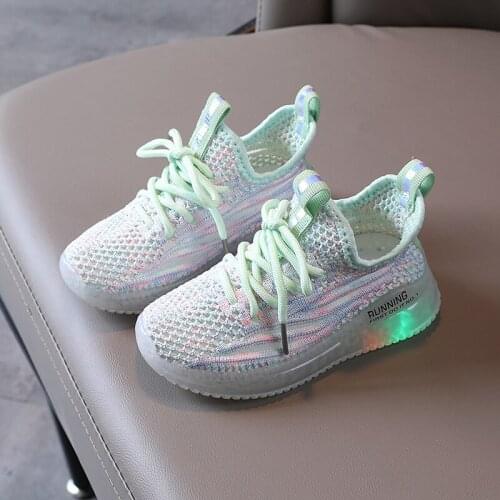 Toddler Glowing Sneakers for Girls Children Casual Shoes Kids Luminous Shoes Boys Girls Meash Breathable Sneakers Zapatos Led