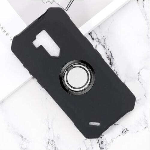 For Ulefone Armor X5 Back Ring Holder Bracket Phone Case Cover Phone TPU Soft Silicone Cases for Ulefone Armor X3 5.5"