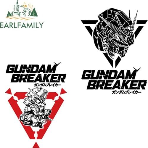 EARLFAMILY 13cm for GUNDAM RX Anime Creativite Car Stickers Scratch-Proof Vinyl Car Wrap Bumper Laptop Decals Graffiti Graphics