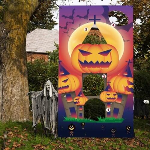Halloween sandbag games flag festival childrens outdoor throwing games flag hanging flags festival photography commemorate
