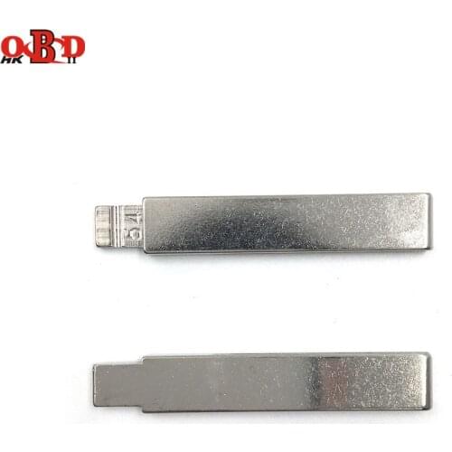 HKOBDII 10 pcs/lot Metal Blank Uncut Flip KD Remote Key Blade Type 54# for Peugeot 307 NO. 54 Blade