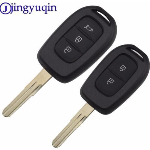 Jingyuqin Remote Car Key For Renault 2/3 Buttons Remote Car Key Shell Case Cover