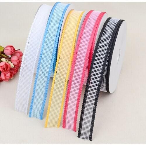 DIY bow headdress clothing accessories ribbon double-layer hollow transparent mesh ribbon