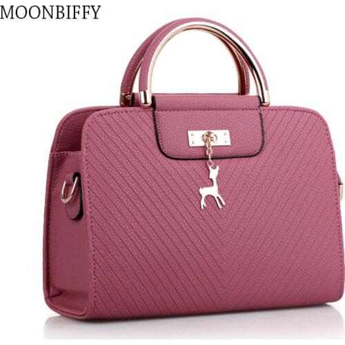 Summer 2021 Women Bags Wholesale Sales New PU Deer Twill Hoop Handbag Fashion Ladies Shoulder Messenger Bag