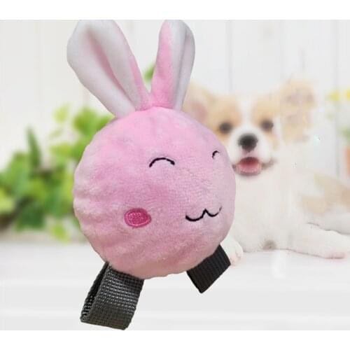 Cute Pet Fleece Toy BB Sound Rabbit Shape Durable Interaction Non-toxic Dog Toy Chew Relieving boredom Interaction Dog Accessory