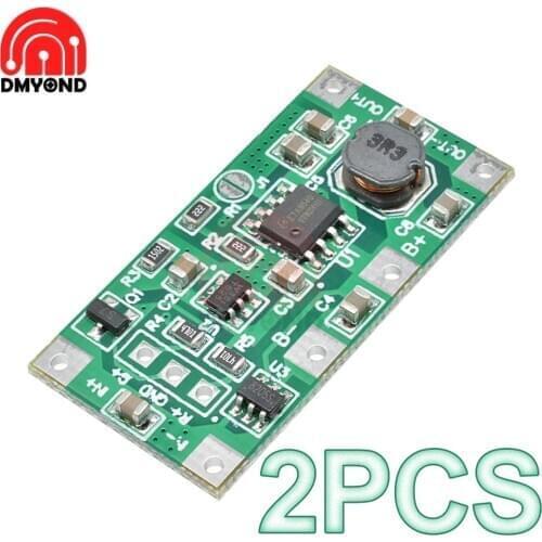 2pcs/lot 5V1A UPS Uninterruptible Power Supply Module 18650 Lithium Battery Step Up Reverse Router with Protection Charging Tool