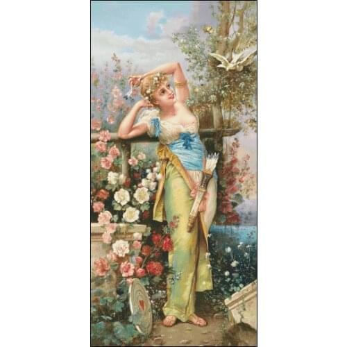 Beautiful huntress Cross Stitch Kits Needlework 14CT Unprinted Embroidery Counted Top Quality Counted DIY Handmade Decoration