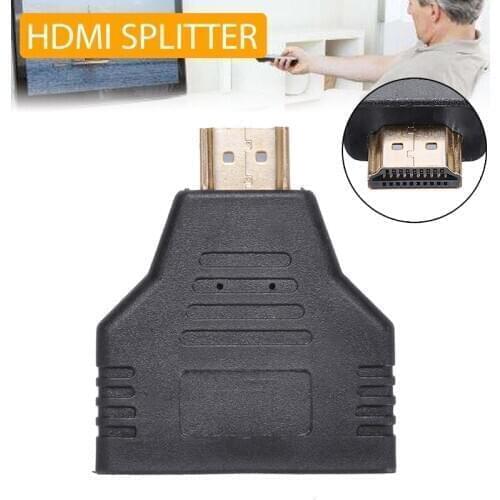 New Arrival Male to 2 Female Splitter Cable Adapter Converter HDMI-compatible 1080P 1 in 2 Out Connectors Cables for DVD Player