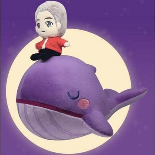 NEW KPOP Bangtan Boys Same Q Style Toy Whale Dolls Sleeping Pillow Home Car Seat Sofa Cotton Plush Cushion Fans Gifts