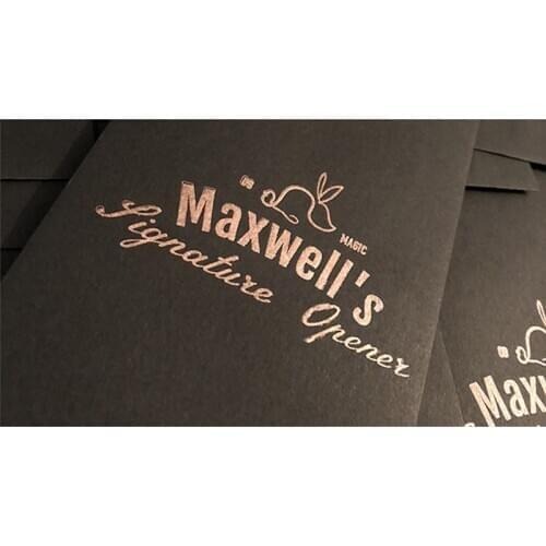 Maxwells Signature Opener (Gimmick+online instructions) by The Other Brot Card Magic Tricks Illusions Close up Fun Stage Props