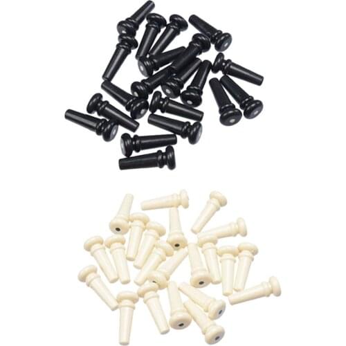 Plastic Guitar End Pins for Acoustic Guitar String End Peg Pack of 20