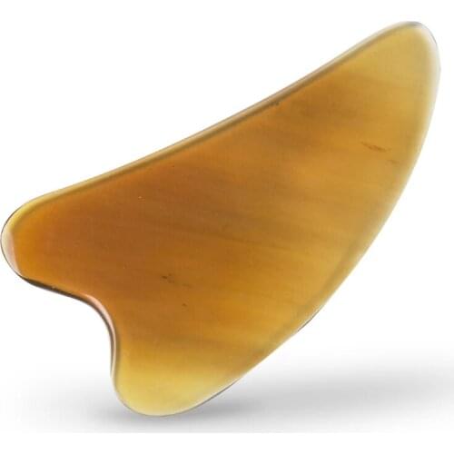 Nature horn Scrapping plate acupucnture massage facial back body scraper