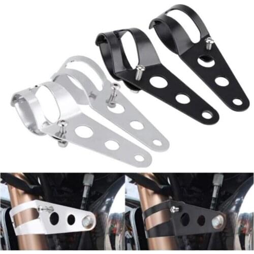 Motorcycle Headlight Mount Bracket Fork Ear Chopper Headlamp Holder Clamp Adjustable Motor Fork Mount 27-36mm 38-48mm Universal