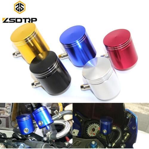 ZSDTRP Motorcycle Brake Fluid Reservoir Clutch Cylinder Tank Oil Fluid Cup For BAJAJ YAMAHA DUCATI Kawasaki Suzuki Honda CBR600
