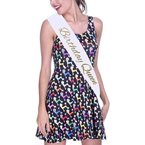 Happy Birthday sash 15th 16th 17th 18th 19th 20th 21st 22nd 25th 30th 40th 50th Birthday Party Decoration favor gift