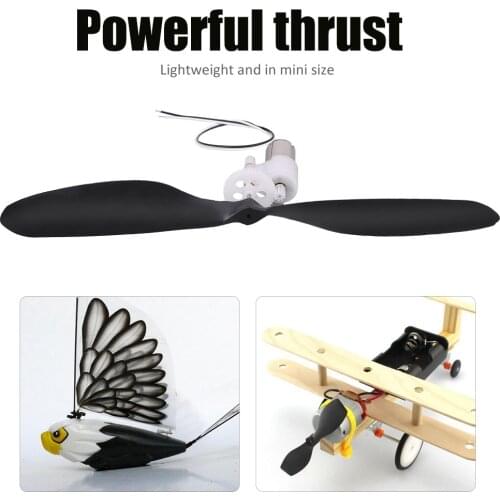 Coreless 8520 Brushed Motor 8.5*20mm with Gearbox Propeller for RC Ornithopters Airplanes Large Torque 1S 67 Grams Thrust Part