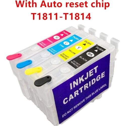 T1811 1811 refillable ink cartridge for EPSON XP212 XP215 XP312 XP315 XP412 XP415 XP225 XP322 XP325 XP422 XP425 XP30 XP102 XP202