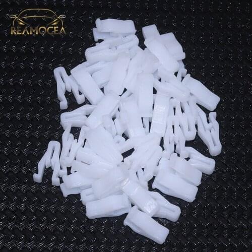 Reamocea 50Pcs Universal Car Radios Dashboard CD Console Panel Spinal Lock Buckle Trim Auto Dashboard Fasteners Clips Holders