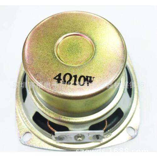 The manufacturer supplies 3 inch (77mm high square antimagnetic 4-ohm 10W speaker speaker from stock