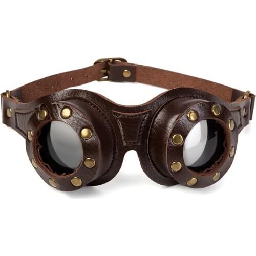 Vazrobe Steampunk Glasses Male Women Cosplay Punk Hip Hop Eyewear Vintage Retro halloween