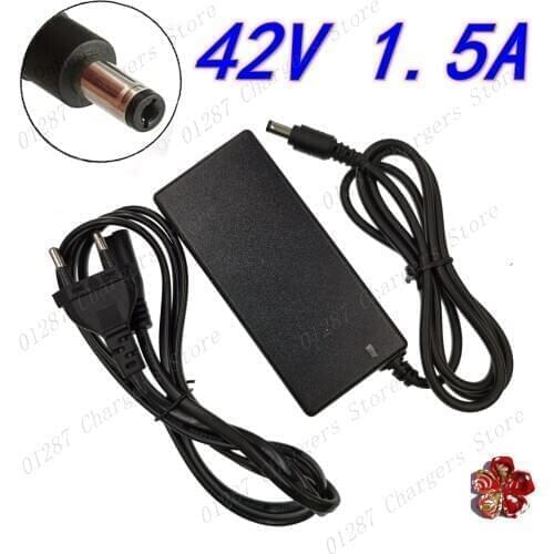 42V 1.5A polymer lithium battery charger 5.5MM*2.1MM 100-240vPortable Charger EU/AU/US/UK Plug
