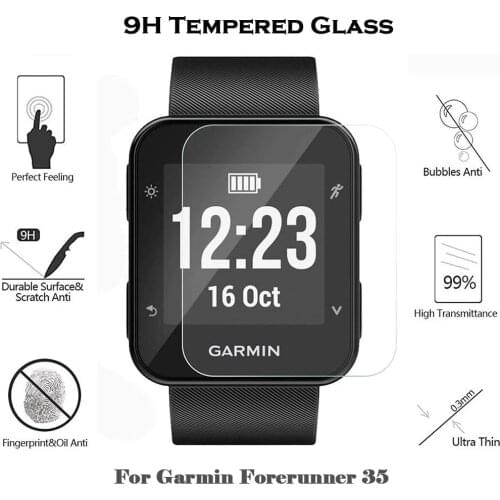 2/3/5pcs Smartwatch Clear Tempered Glass Protective Film Guard For Garmin Forerunner 35 Watch Screen Protector Scratch resistant