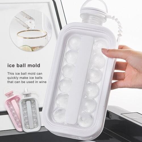 2 In 1 Ice Ball Maker Creative Ice Kettle Cubic Container Ice Cube Round Tray Mold DIY Kettle Bar Home Kitchen Party Bar Tool