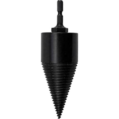 42mm Hex Shank Firewood Splitter Machine Drill Wood Cone Reamer Punch Driver Step Drill Bit Split Drilling Tools