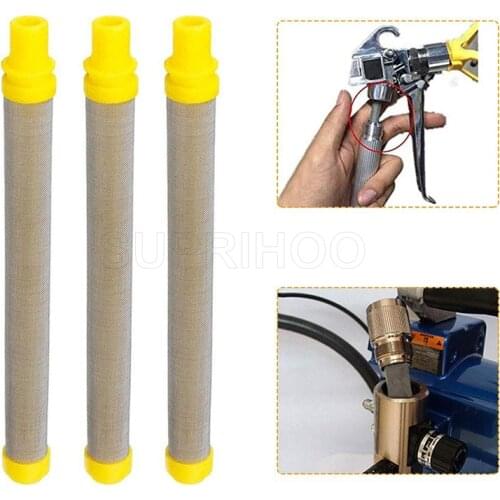 Wagner 89324 5pcs 100 Mesh Airless Spray Gun Filter YELLOW Gun Filter Mesh 100 Insert Type 304 Stainless Steel Material Filters
