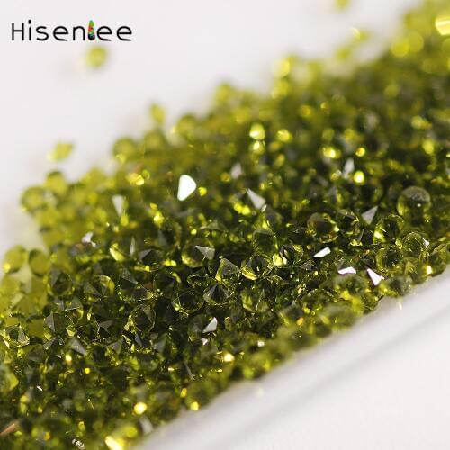 Free shipping 1.1MM Miniature Glass Rhinestone Crystal Point Back Olive green color Mini Nail art DIY Stone 1440pcs/bag