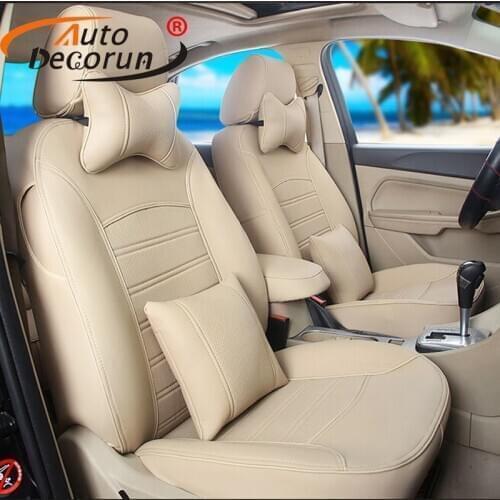 AutoDecorun custom seat cover for Kia VQ seat cover set cars accessories for cars seat protector PU leather covers seat supports