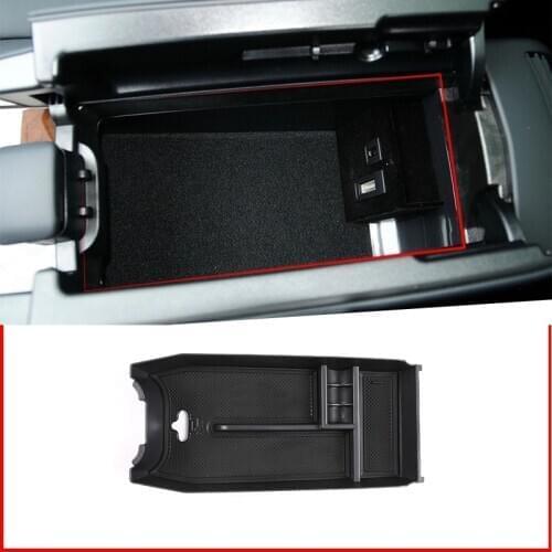 For Mercedes Benz E Class W212 2012-2015 Console Central Armrest Storage Box Multi-function Boxes Car Accessoriy With AMG Logo