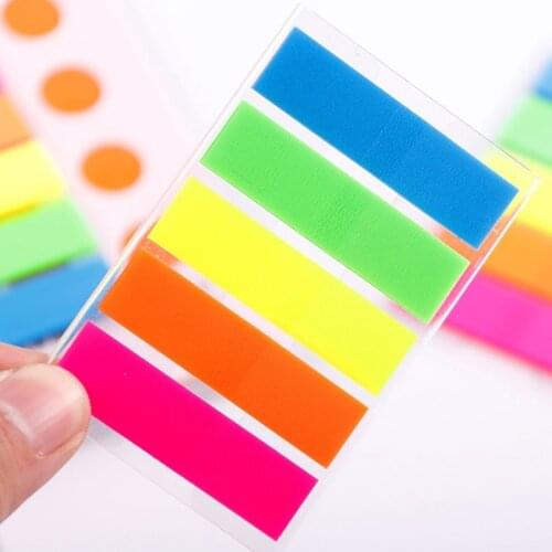 100 Sheets Fluorescent Paper Self Adhesive Memo Pad Sticky Notes it Marker Memo Sticker Family And Office Use School Supplies