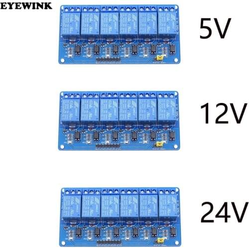 Relay Output Tools Channel Accessories Supplies 5V 12V 24V 6 channel For Arduino With Light Relay Module