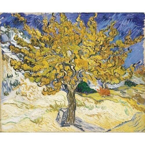 Impression Van gold tree landscape canvas printings oil painting printed on canvas home wall art decoration pictures no frame