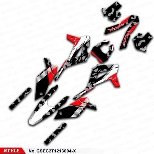 Aftermarket MX Sticker Kit for GAS GAS EC 125 200 250 300 E Guillaume REPLICA Racing 2T 2012 2013, Style No. GSEC2T1213004-X