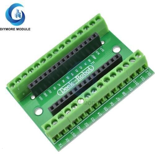 NANO V3.0 Controller Terminal Adapter NANO IO Shield Expansion Board Plate For Arduino AVR ATMEGA328P
