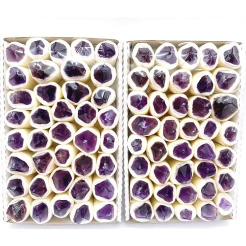 Beautiful 1 PC Natural Amethyst Stones Point Chakra Raw Crystals Home Decor Healing Energy Natural Quartz Crystals