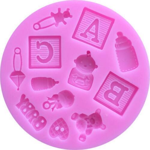 Round Bear milk car Loving lollipop giraffe Cake Moulds Silicone Chocolate Mouds Kitchen Accessories Kitchen Gargets