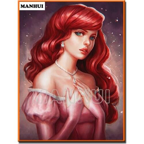 NEW Diy Diamond Painting pretty girl 3D Cross Stitch Kit Full Spuare/Round Embroidery Crafts Home Decor MH381