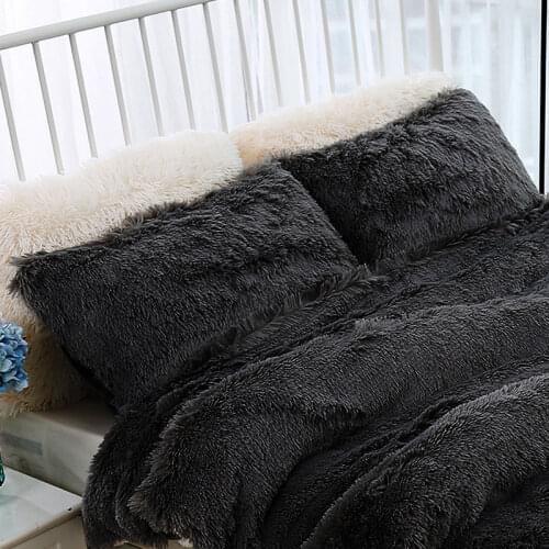 Warm Elegant Cozy Plush Pillowcase Super Soft Long Shaggy Faux Fur Pillow Cover Home Decorative Sleeping Pillowcases