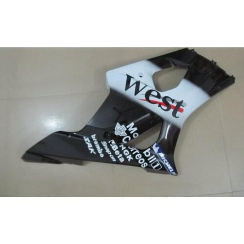 Right side Fairing Injection mold Fairing part for GSXR1000 K3 03 04 GSXR 1000 2003 2004 White black Fairings set SK15