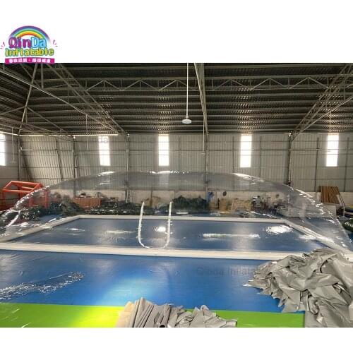 Customized Transparent Inflatable Dome Tent Inflatable Swimming Pool Cover Tent For Winner
