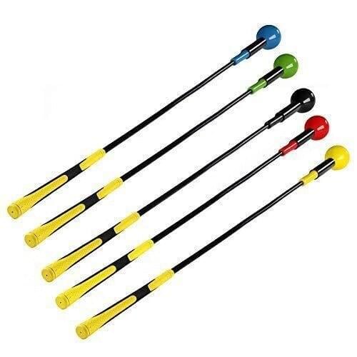 Multi Color Portable Golf Swing Trainer Golf Exercise Swing Soft Alignment Stick Plastic Rod Outdoor Sports Training Aids