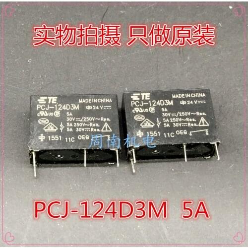 5Pcs/Lot Relay Pcj-124D3M Dip4 5A 24V New And Original