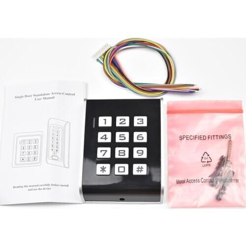 Rfid 125khz Access Control Keypad Contactless Door Controller Electric Security Lock wiegand 26 output with Luminous keyboard