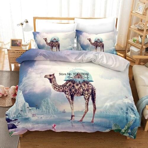 2-3 Pieces Luxury Duvet Cover 3D Dolphins Sea Penguins Polar Bears Iceberg Sperm Whales Bedding Sets King Queen Full Twin Size