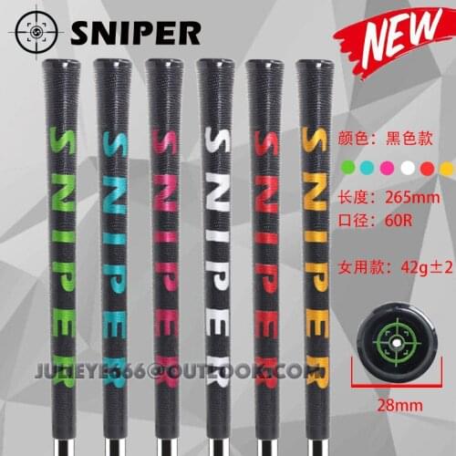 Womens New Golf Grips Crystal Standard 13pcs/Lot Transparent Golf Club Grip For Wood And Irons Black Colors