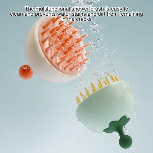 Hair Washing Brush Plastic Air Scalp Massage Brush Portable Hair Cleaning Massager Comb Bath Cleaning Brush