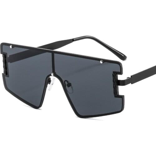 2021 metal retro INS style big frame sunglasses for men women fashion oversized vintage square sunglasses